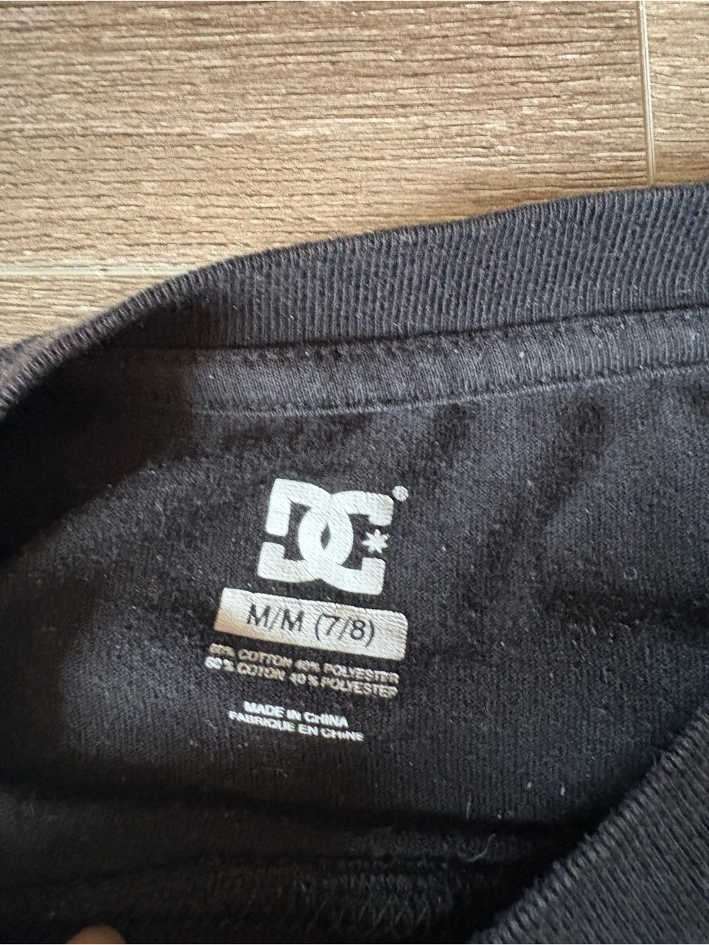 DC Kids Black Tee with Logo - Picture 3 of 4